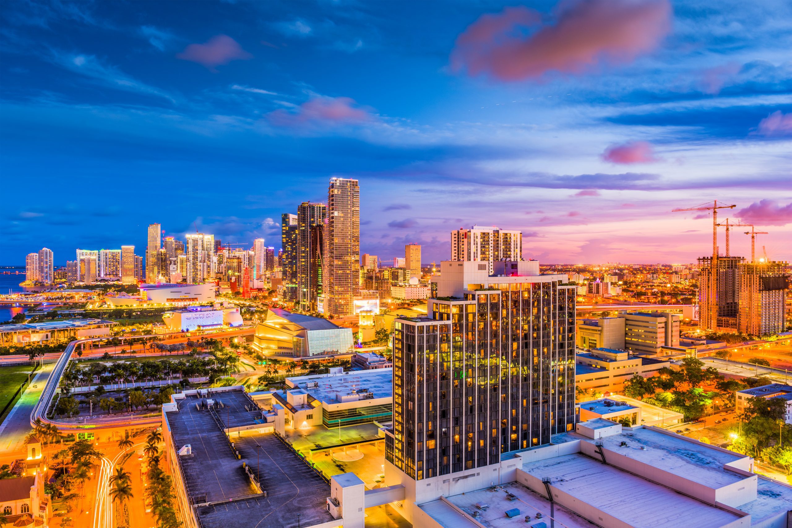 City scape of Miami leadership training and transformational management trainings in Miami