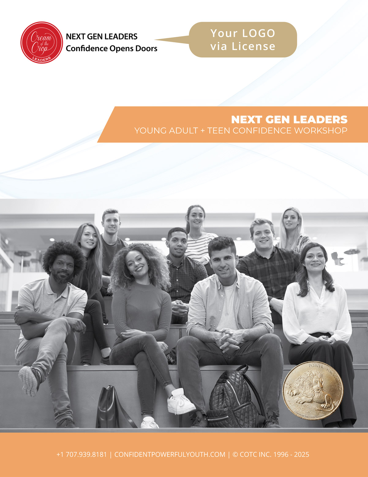 Image of participant workbook for youth leadership programs and youth development programs by Cream of the Crop Leaders.